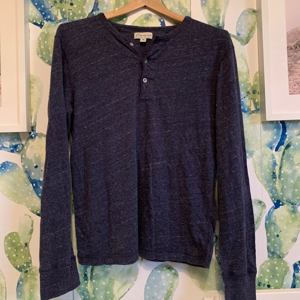 J.Crew Navy Henley